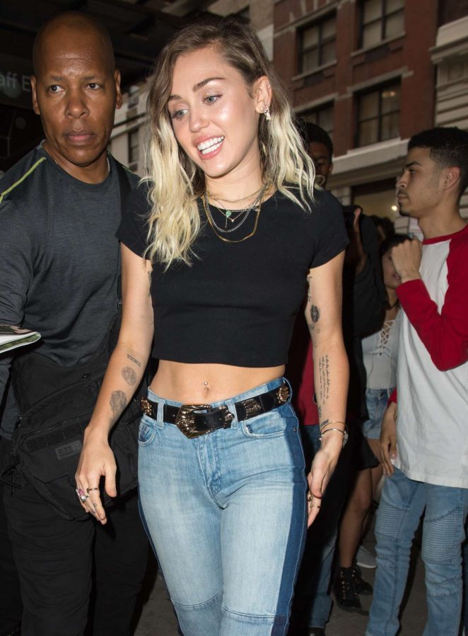 Miley Cyrus heading to dinner in New York City
